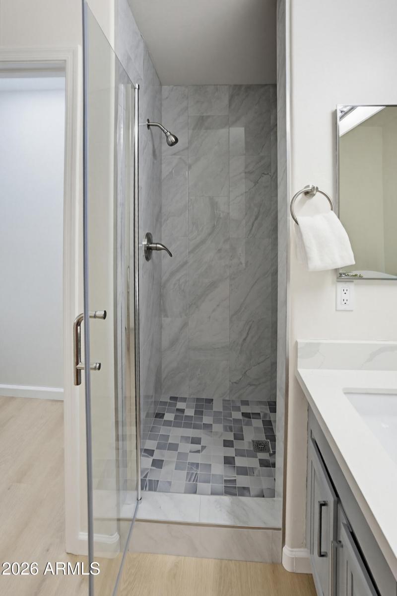 New Tiled Walk-in Shower