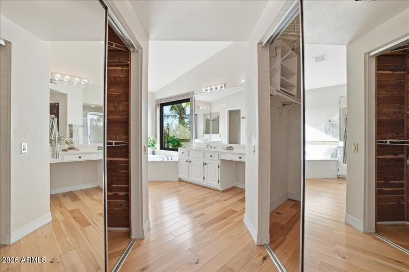 Multiple closetsClosets