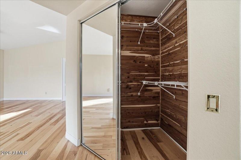 Cedar lined closet