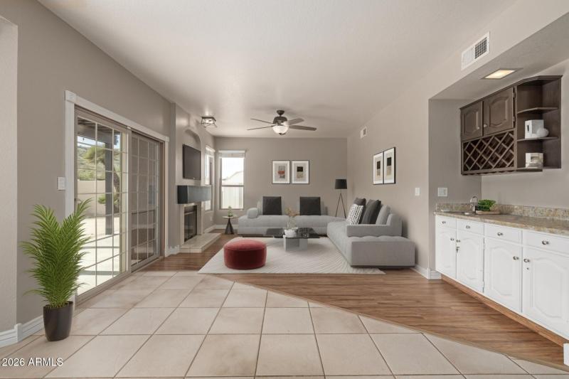 3411 E Desert Trumpet Family Room Staged