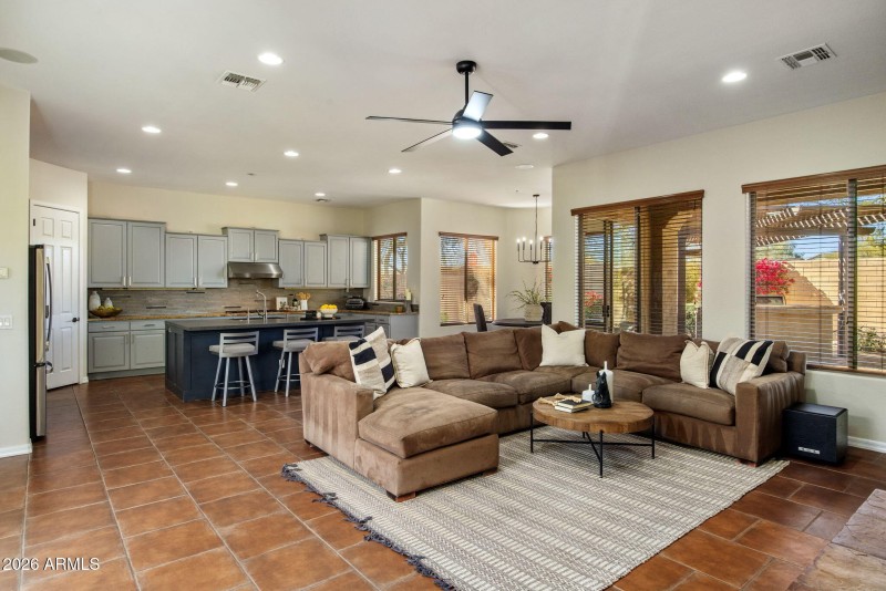 Kitchen and Family Room