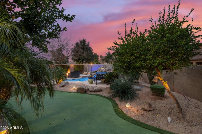 84-Backyard Twilight Photo