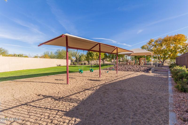 Community Covered Swing Set