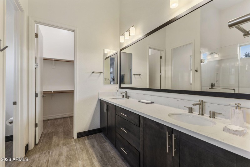 Primary Bathroom Double Sinks