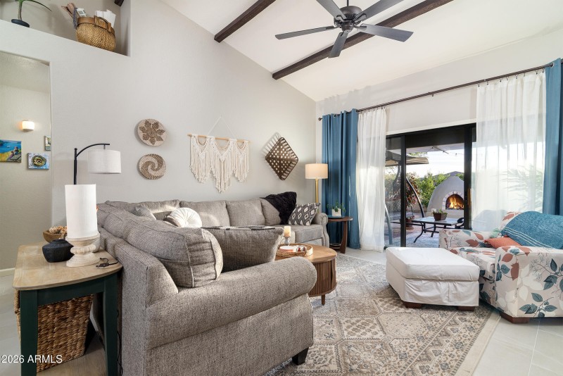 Family room out to patio