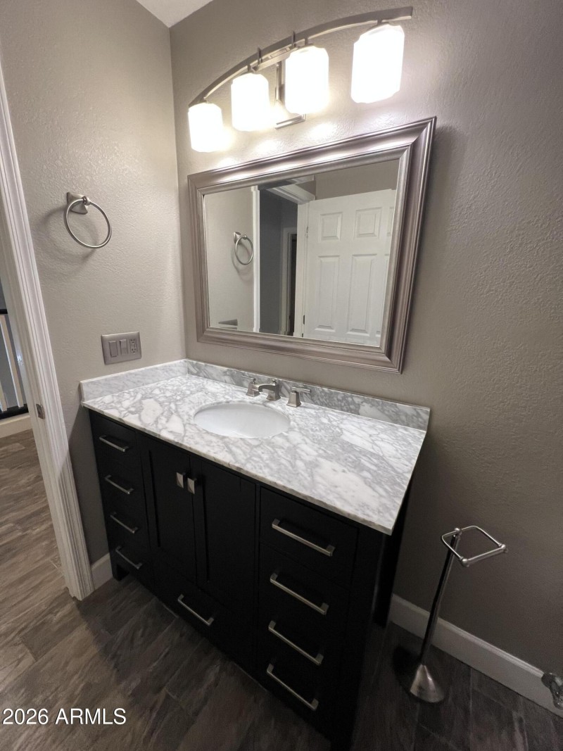 Upstairs guest bathroom