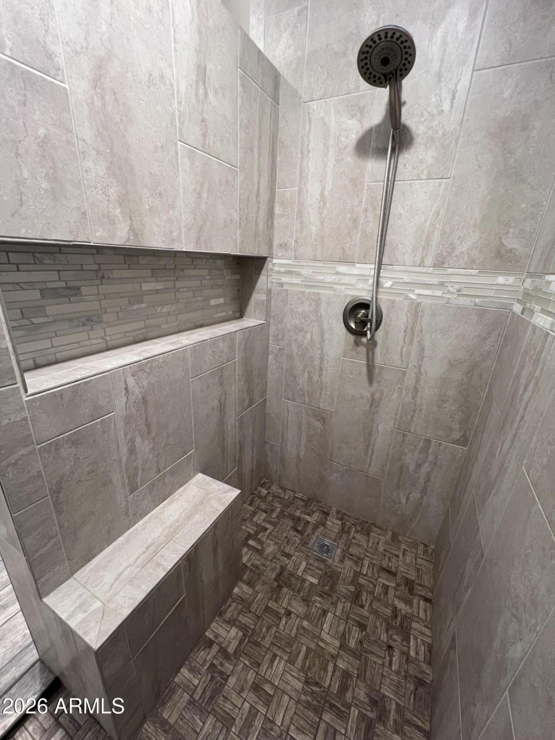 Large Tiled Walk-in Master Shower