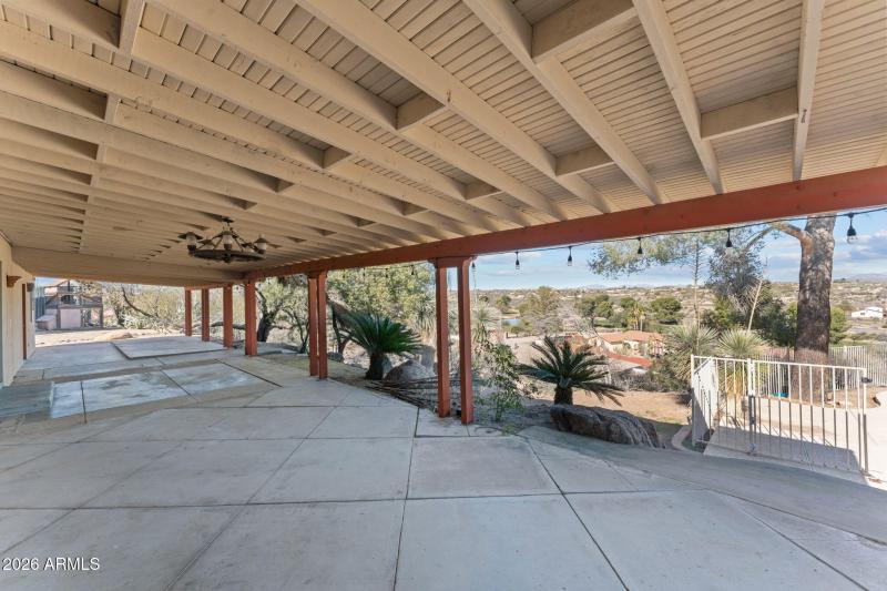 Full Covered back patio