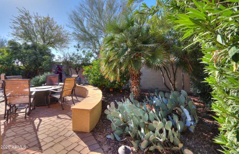 Mature landscaping