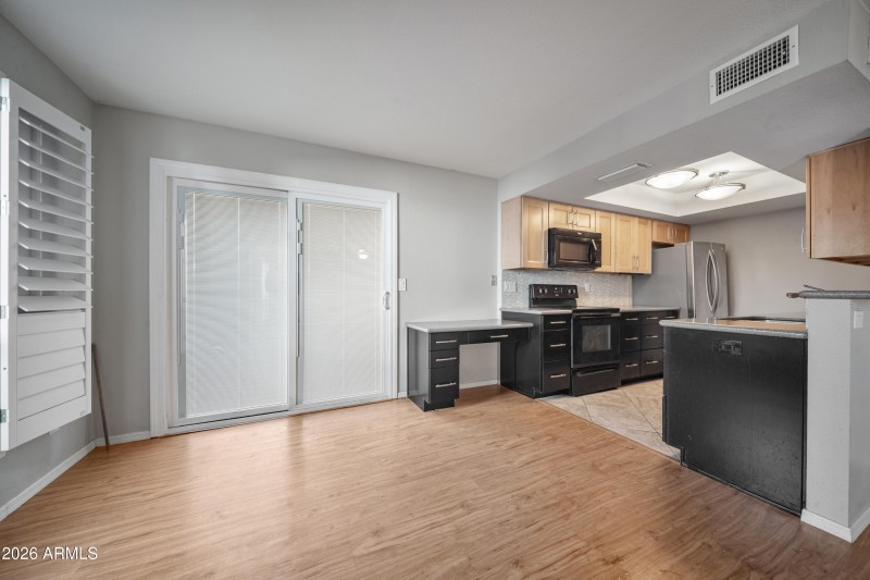 Door to patio and laundry room