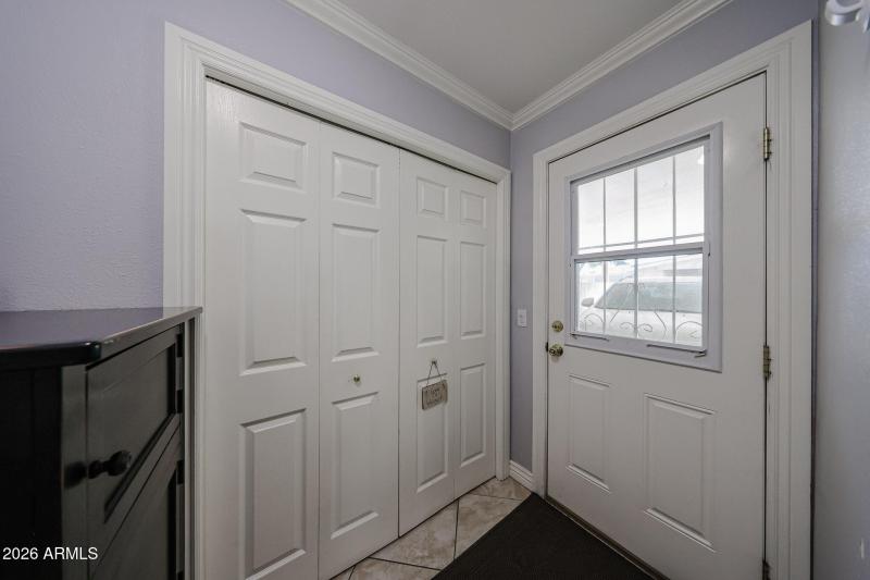 Laundry behind bi-fold doors