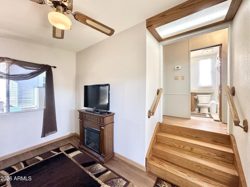 EXTRA WIDE STEPS UP TO PARK MODEL