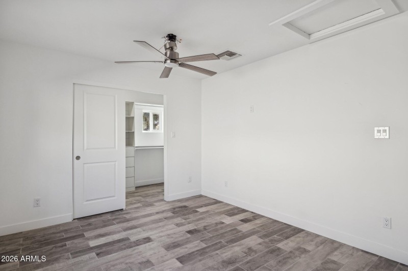 Bedroom with Custom Closet