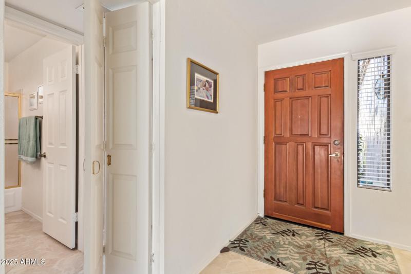 Notice the bi-fold door