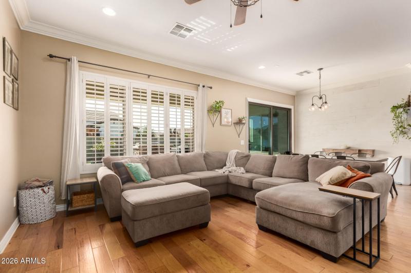 Look out over great back yard