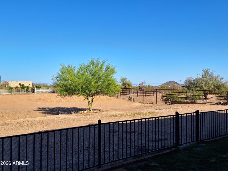 View from back full covered patio