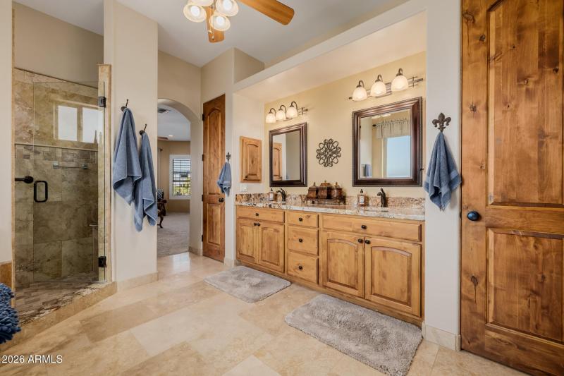 Large walk-in shower