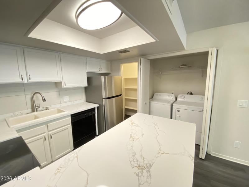 Quartz Counter/Laundry Area