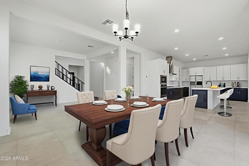 Open Den with Dining Area