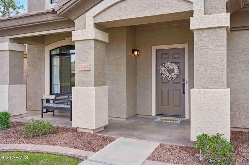 Front Covered Porch Entry