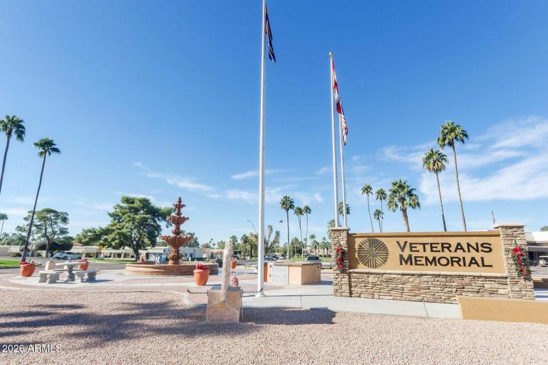 FOS Fountain & Veteran's Memorial