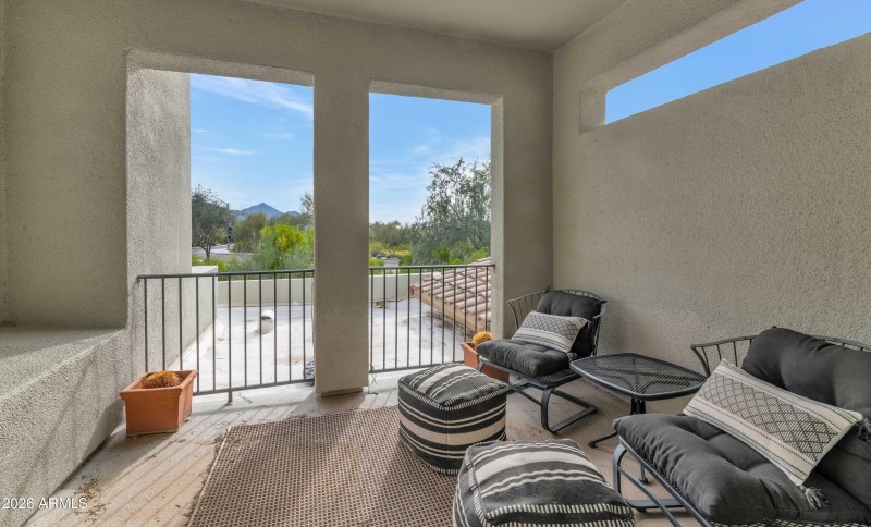 Covered Balcony Upstairs