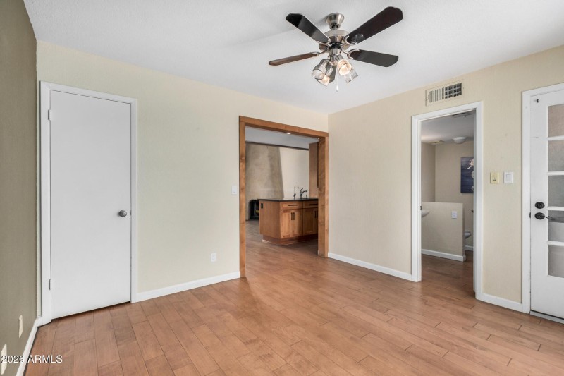 Downstairs bedroom plus bath