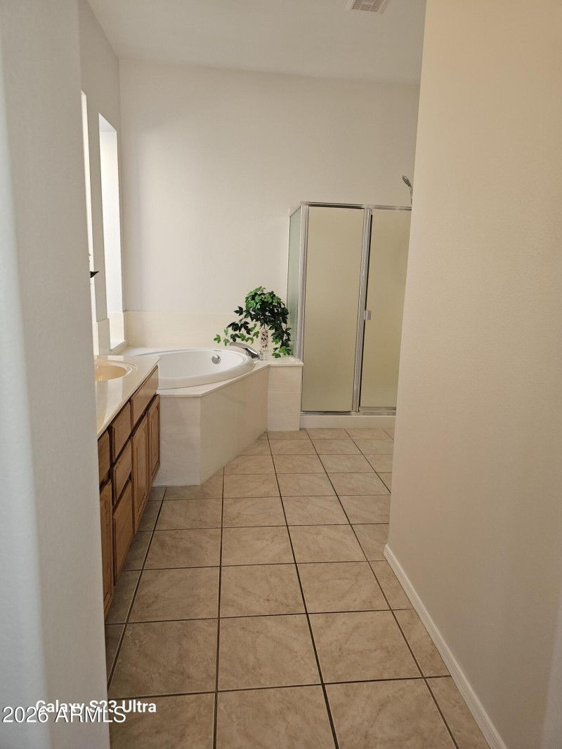 spacious bathroom