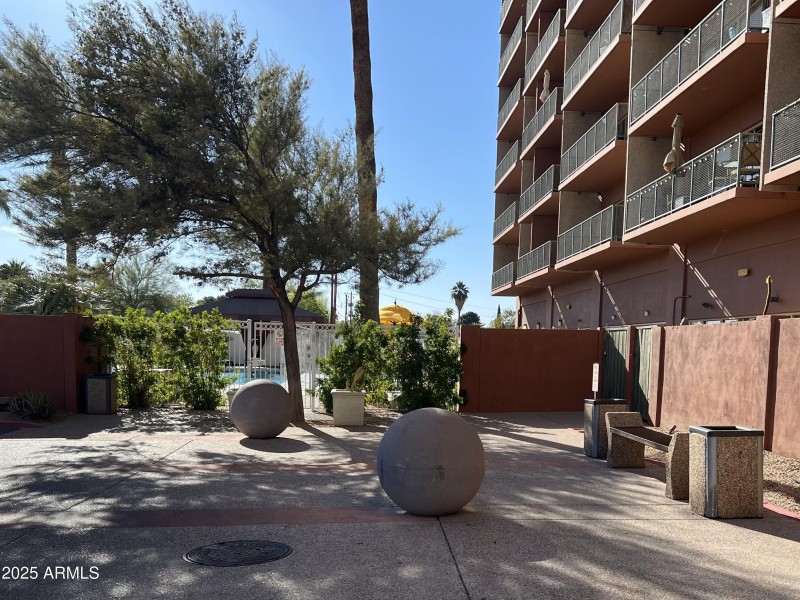 Towers front area