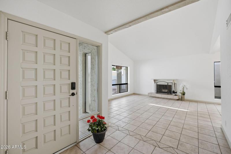 Front entry to living room