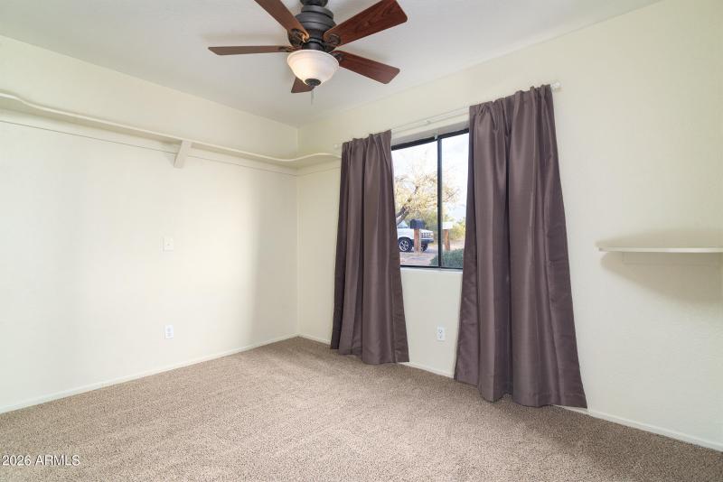 Guest bedroom with new carpet