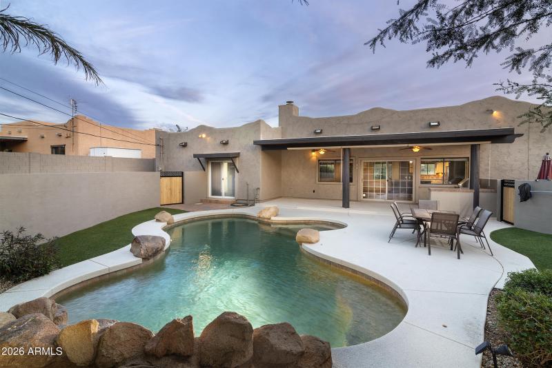 Backyard for entertaining