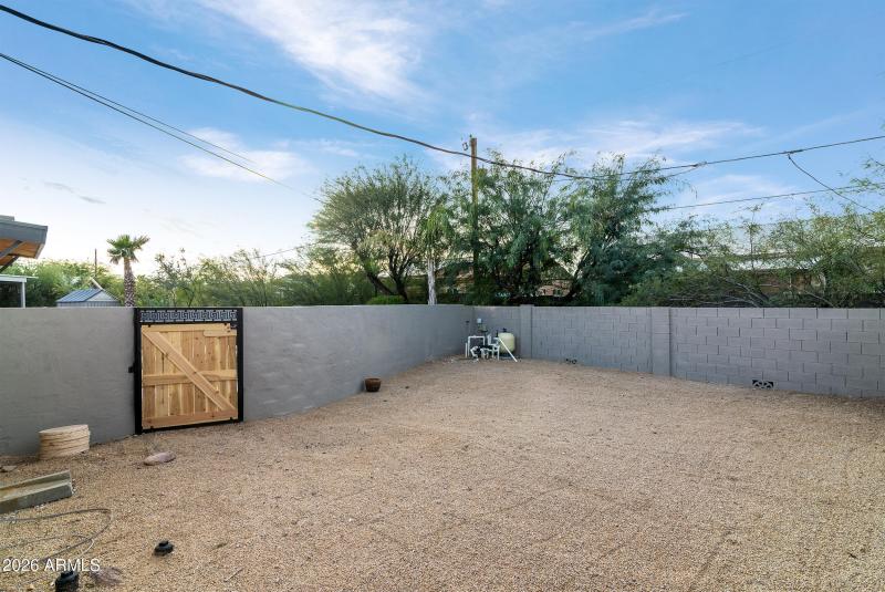 Side yard with RV gate