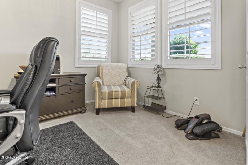 Den/Office with Doors