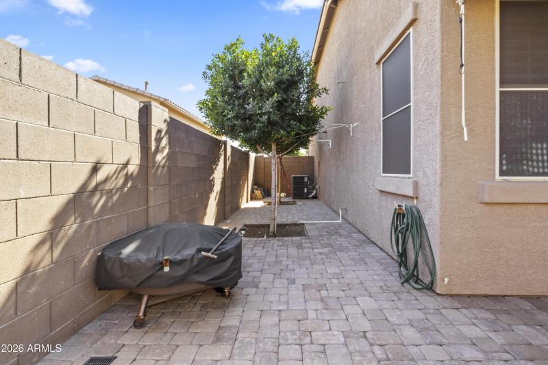 East Side Yard with Pavers