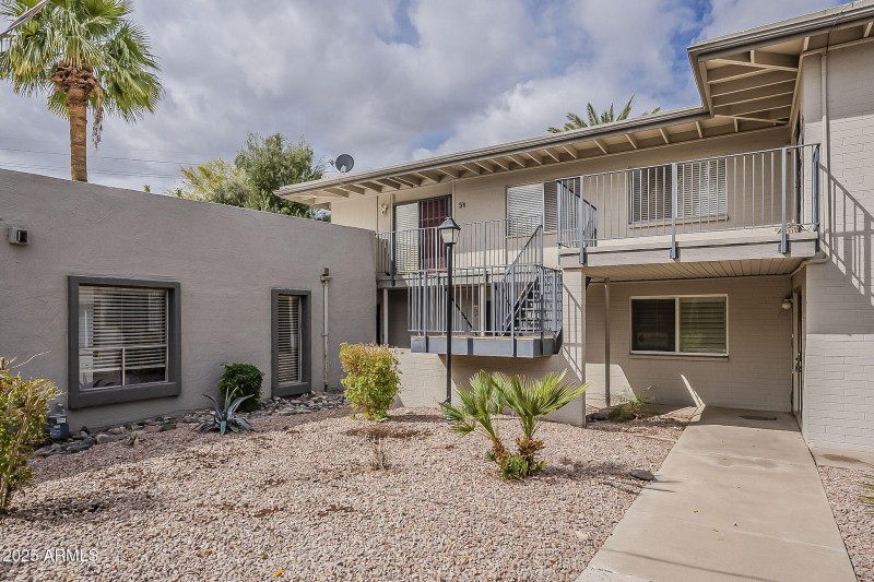 Welcoming Condo Exterior Entry