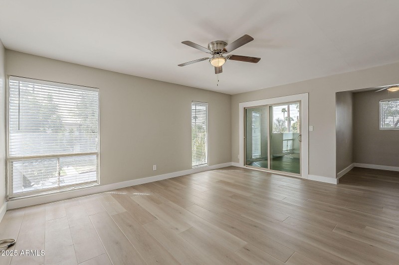 Sunlit Living Room with Patio Access