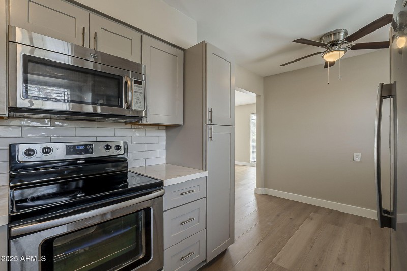 Stainless Kitchen Appliances View
