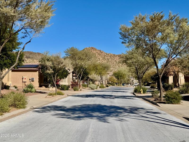 View of mountain from streetfroon