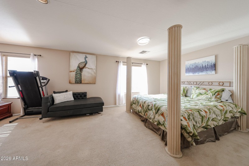 Super Sized Primary Suite with room for