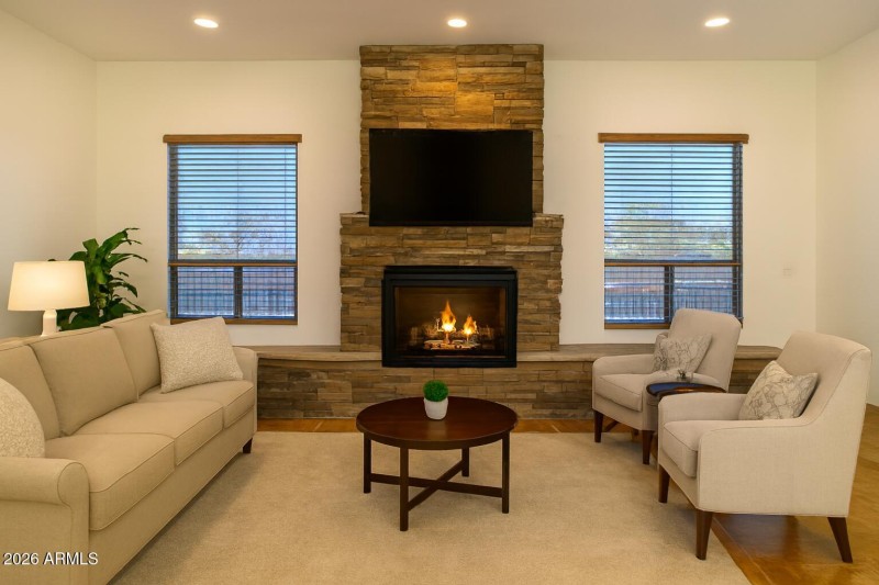 Virtually staged opt 1 furn placement