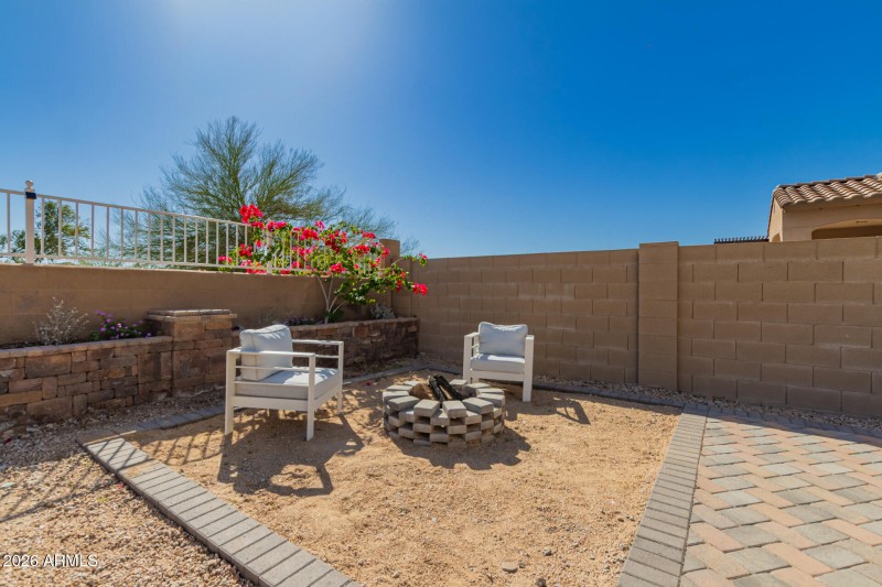 Fire pit area