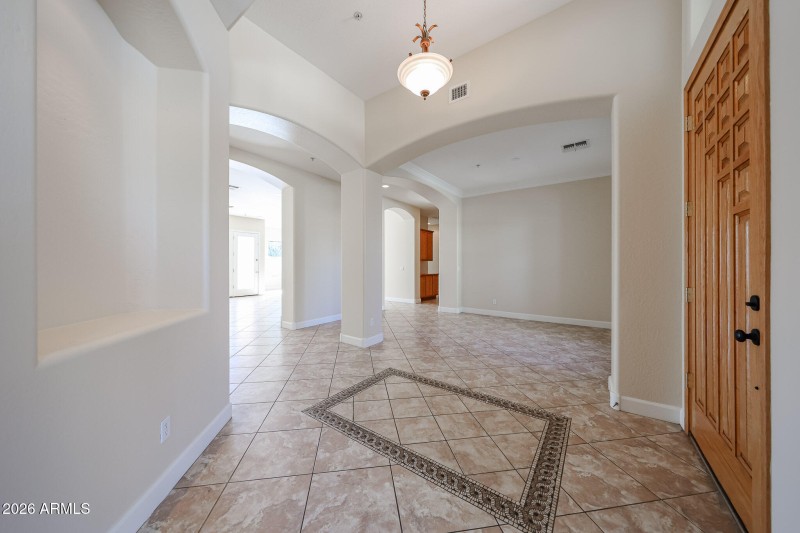 Entry looking into Dining Room