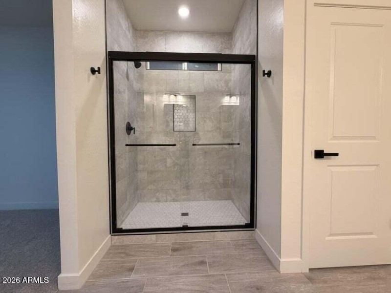 Master shower