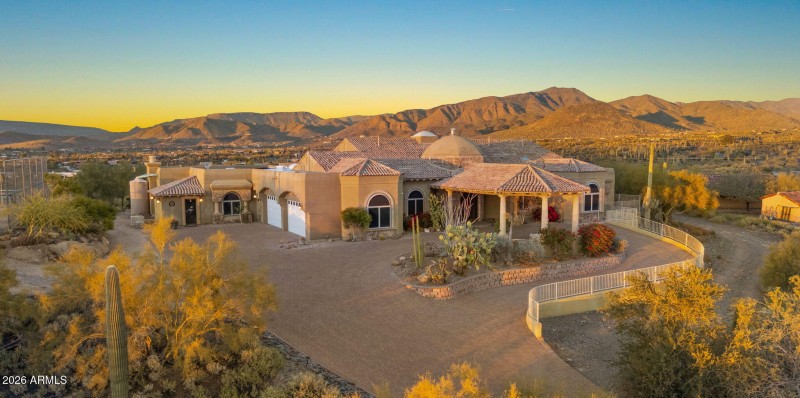 Drone front home view