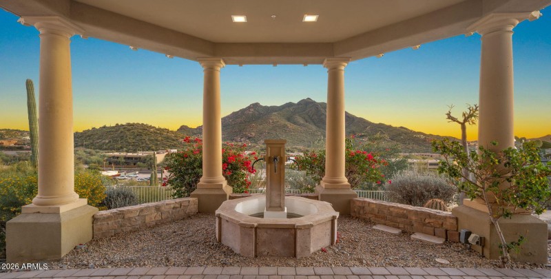 Black mountain view from front yard
