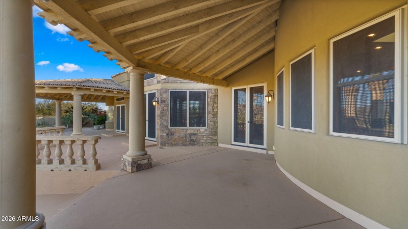 Backyard patio