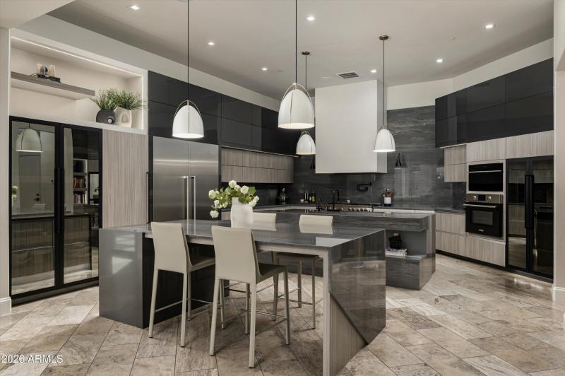 Chef's kitchen with dual islands