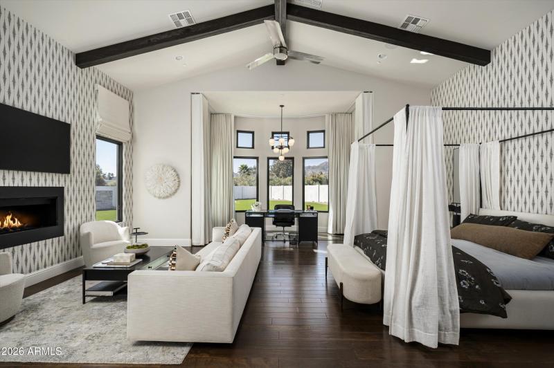 Spacious primary bedroom