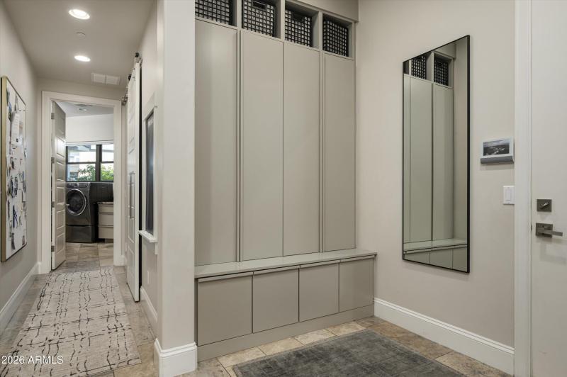 Drop zone with lockers